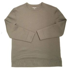 Helmut Lang Embossed Neoprene Sweatshirt, Black, L